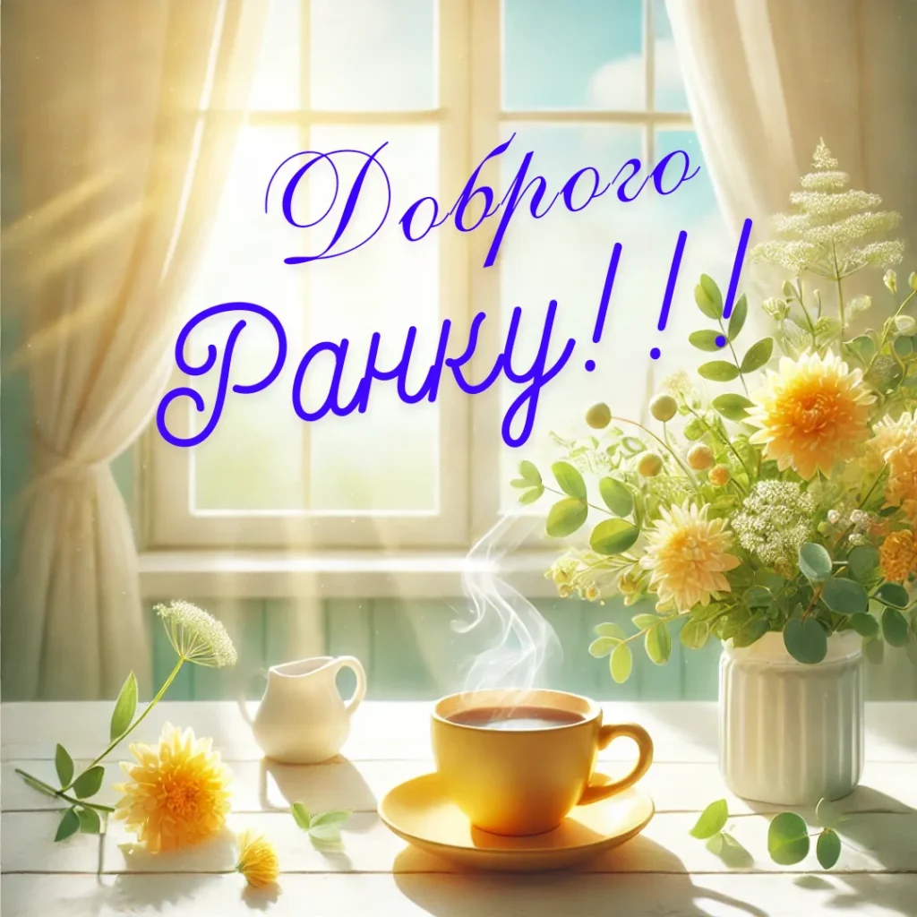 привітання доброго ранку і гарного дня