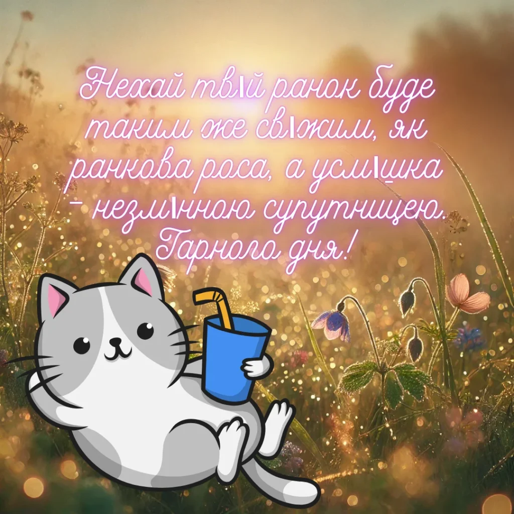 привітання доброго ранку гарного дня