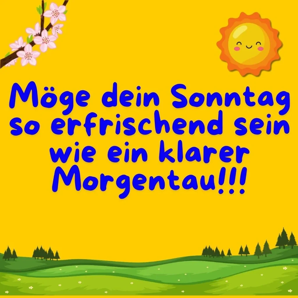 schlnen sonntag
