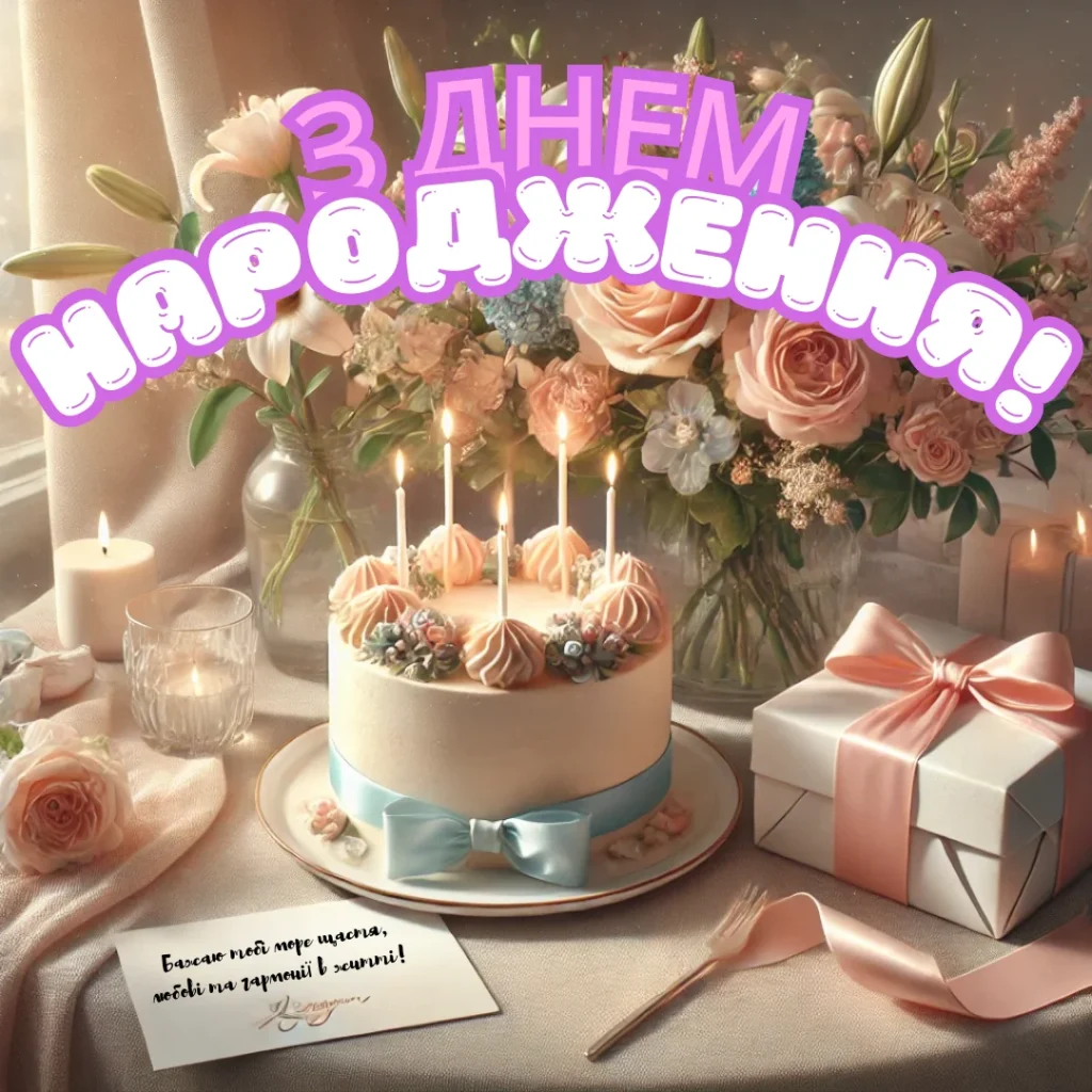 привітання з днем народження для жінки