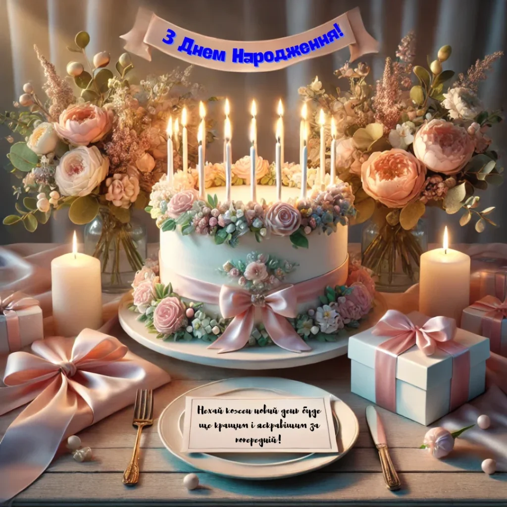 привітання з днем народження картинки для жінок