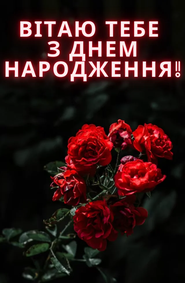 З днем народження жінці квіти
